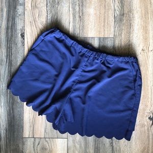Anthropologie Eloise Scalloped Shorts